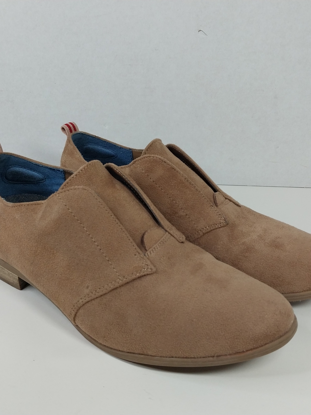 Dr. Scholl’s Rialta Womens Size 8 Tan Faux Suede Slip on Loafer Shoes Minimalist